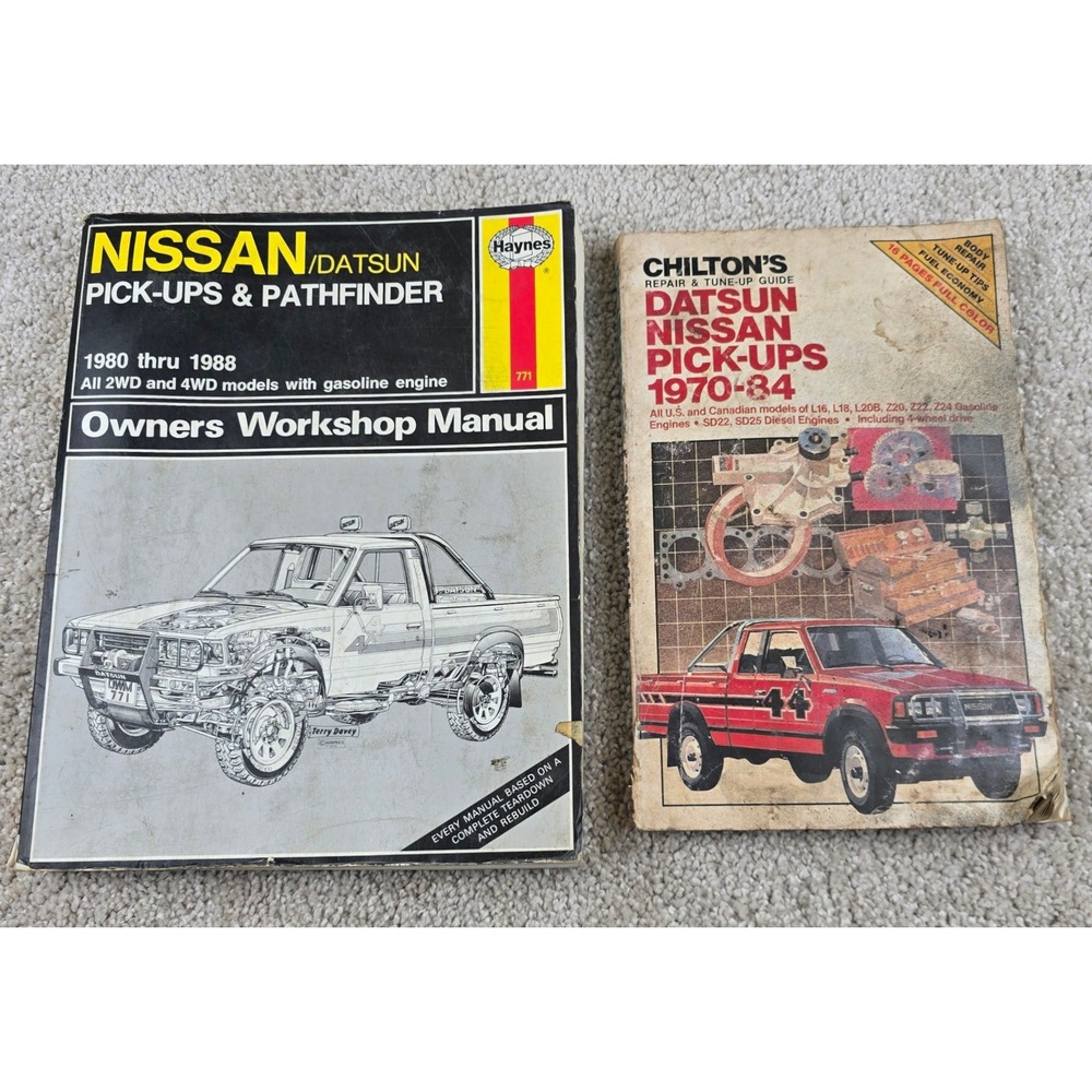 Datsun Nissan Pickup Pathfinder Chilton Haynes Repair Manuals 1970-1988 Lot